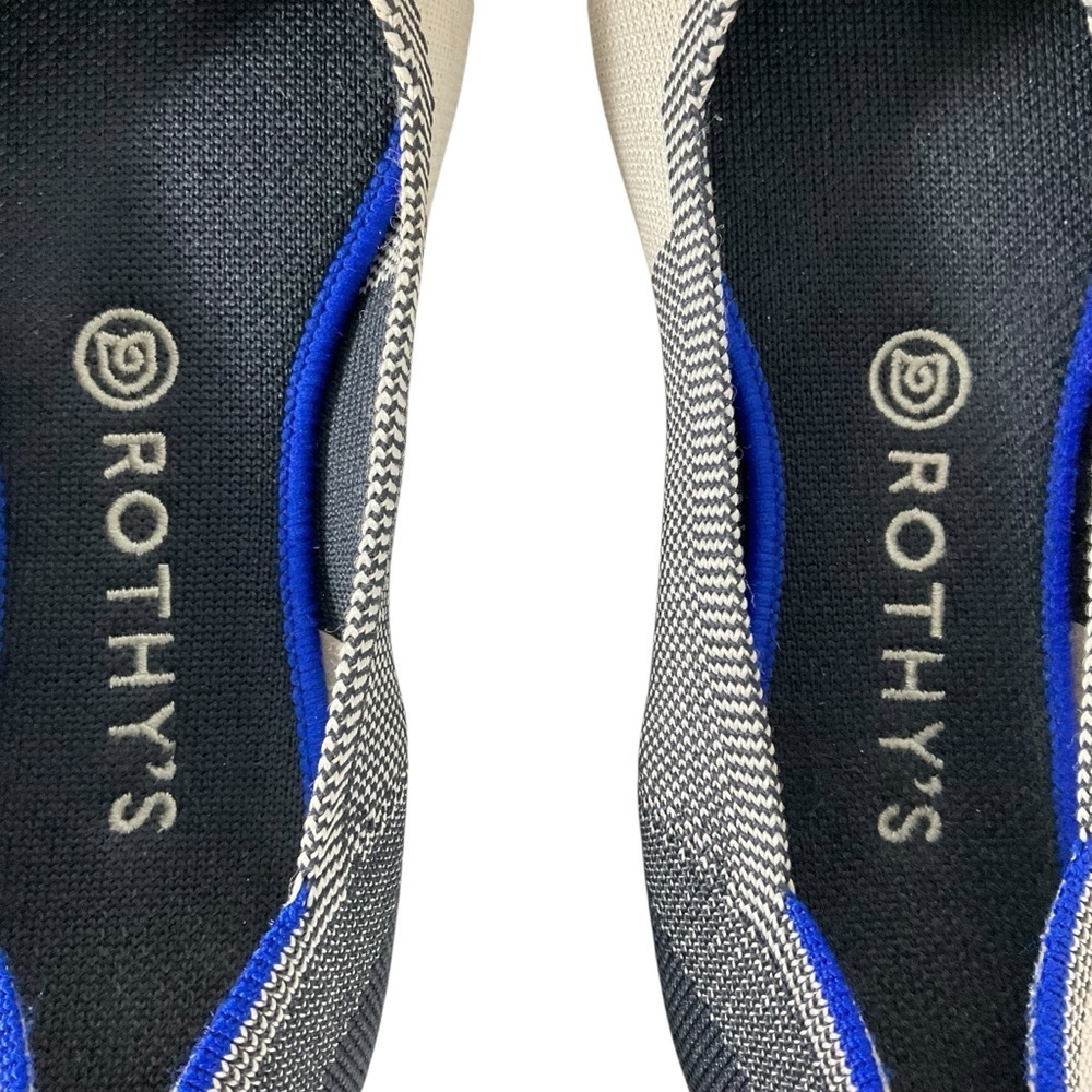 Rothy’s The Flat Captoe Black Size 8.5 Knit Round Toe Eco-Friendly Retired style - Picture 9 of 13